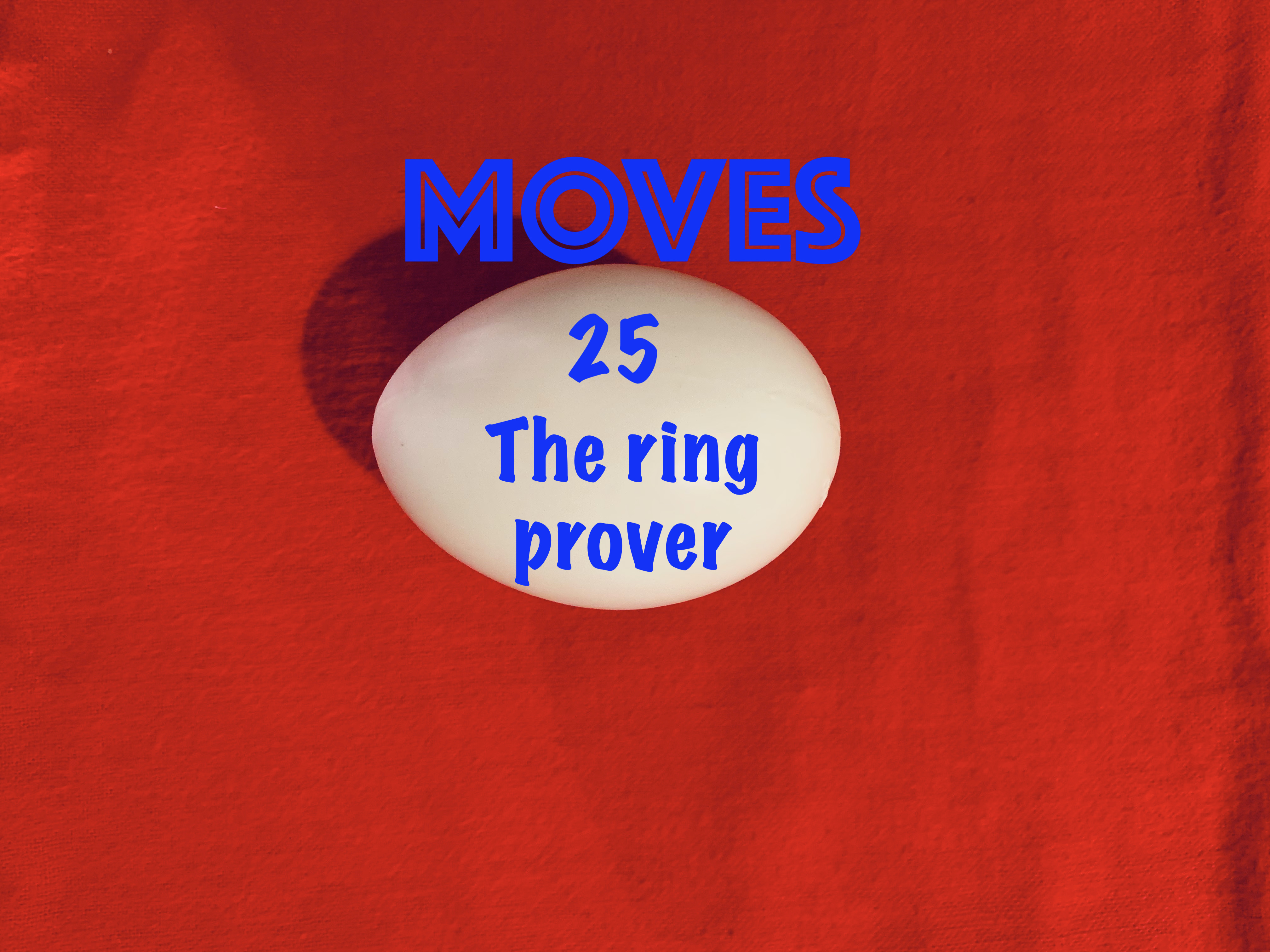 25)  EGG BAG HANDLING & MOVES - THE RING PROVER
