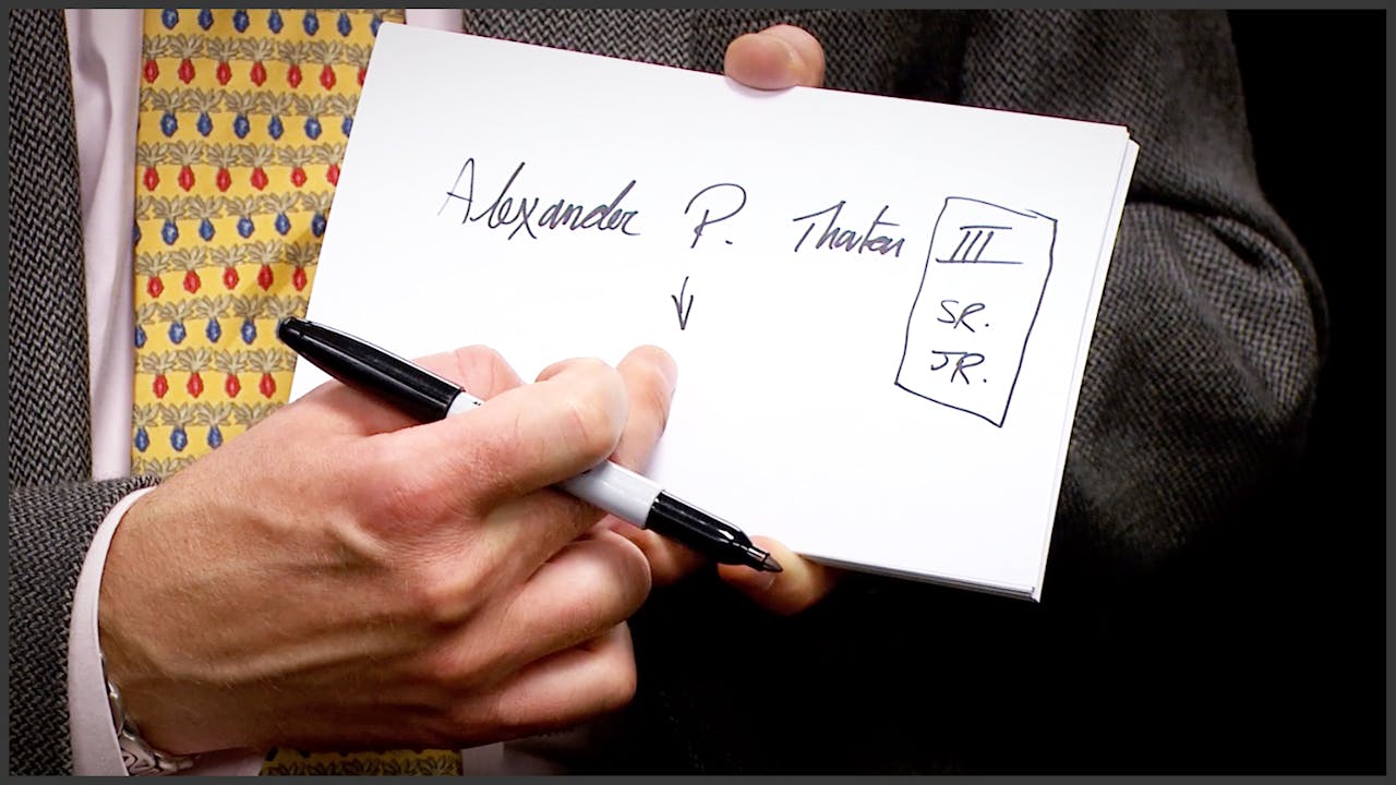 Types of Signatures - Master Magic Tricks