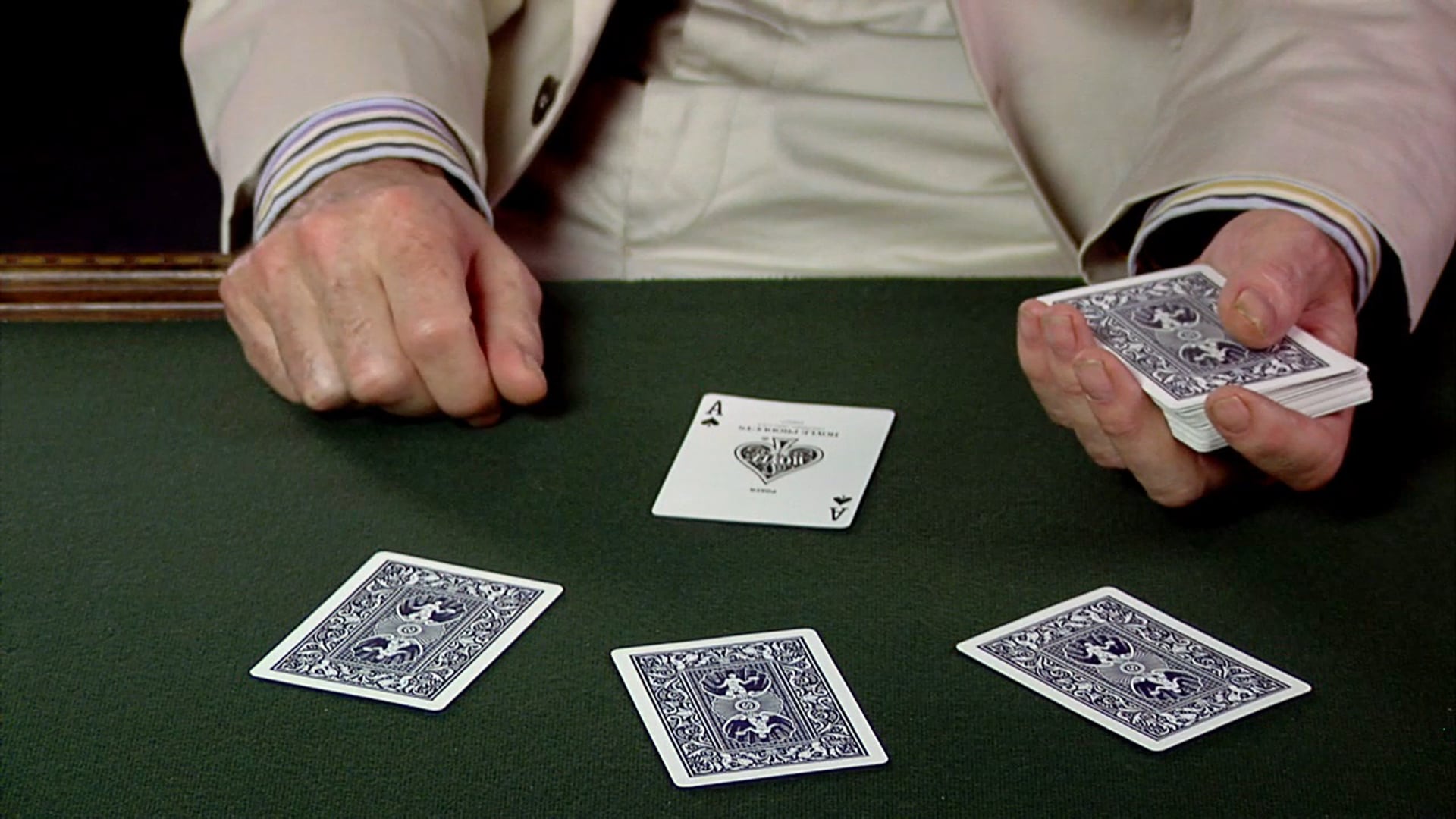 Overhand Stack for One Card 