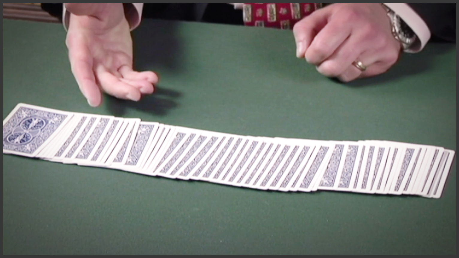 Ribbon Spread on Bare Table 