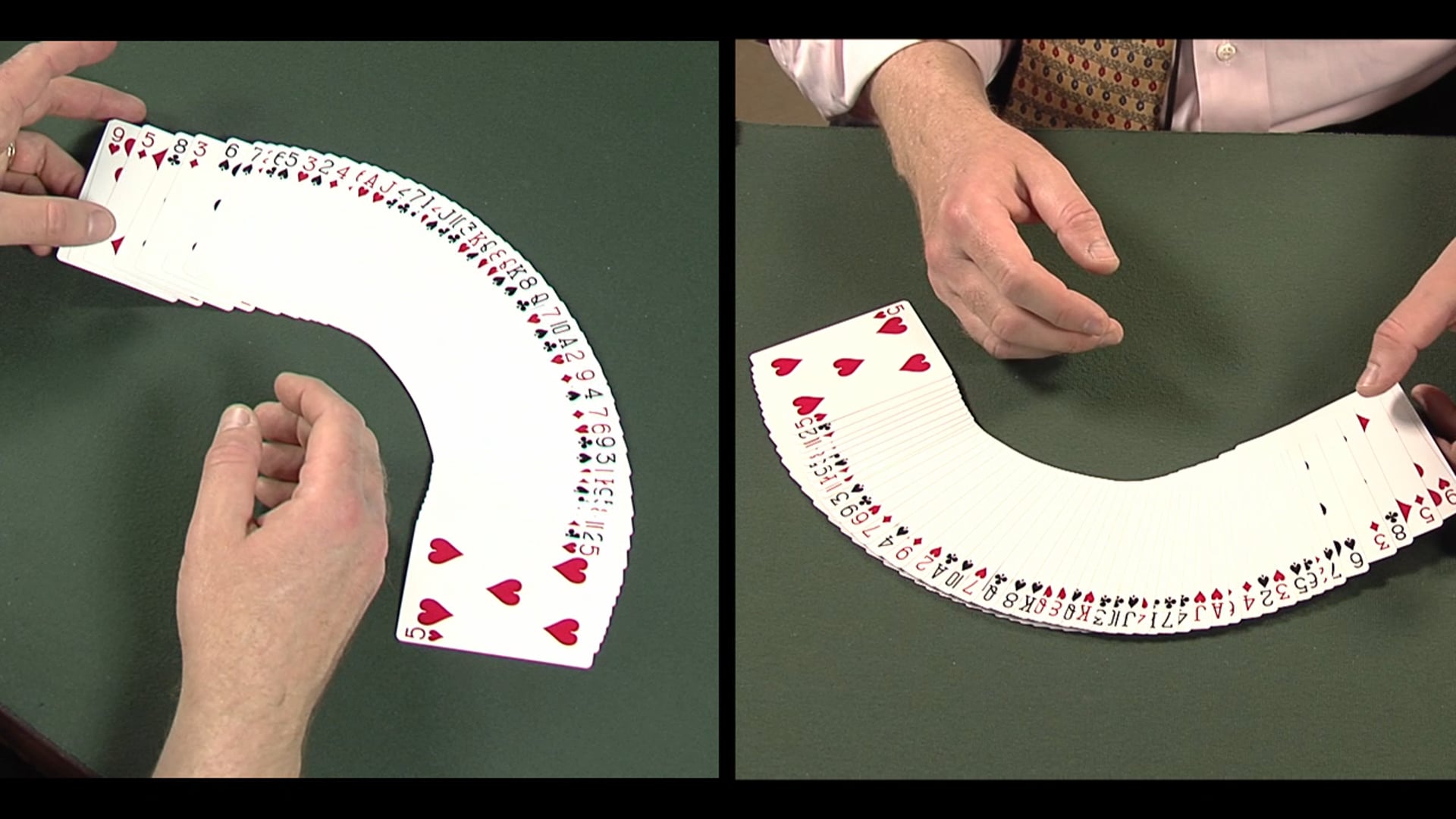 Separate Red Cards from Black Cards