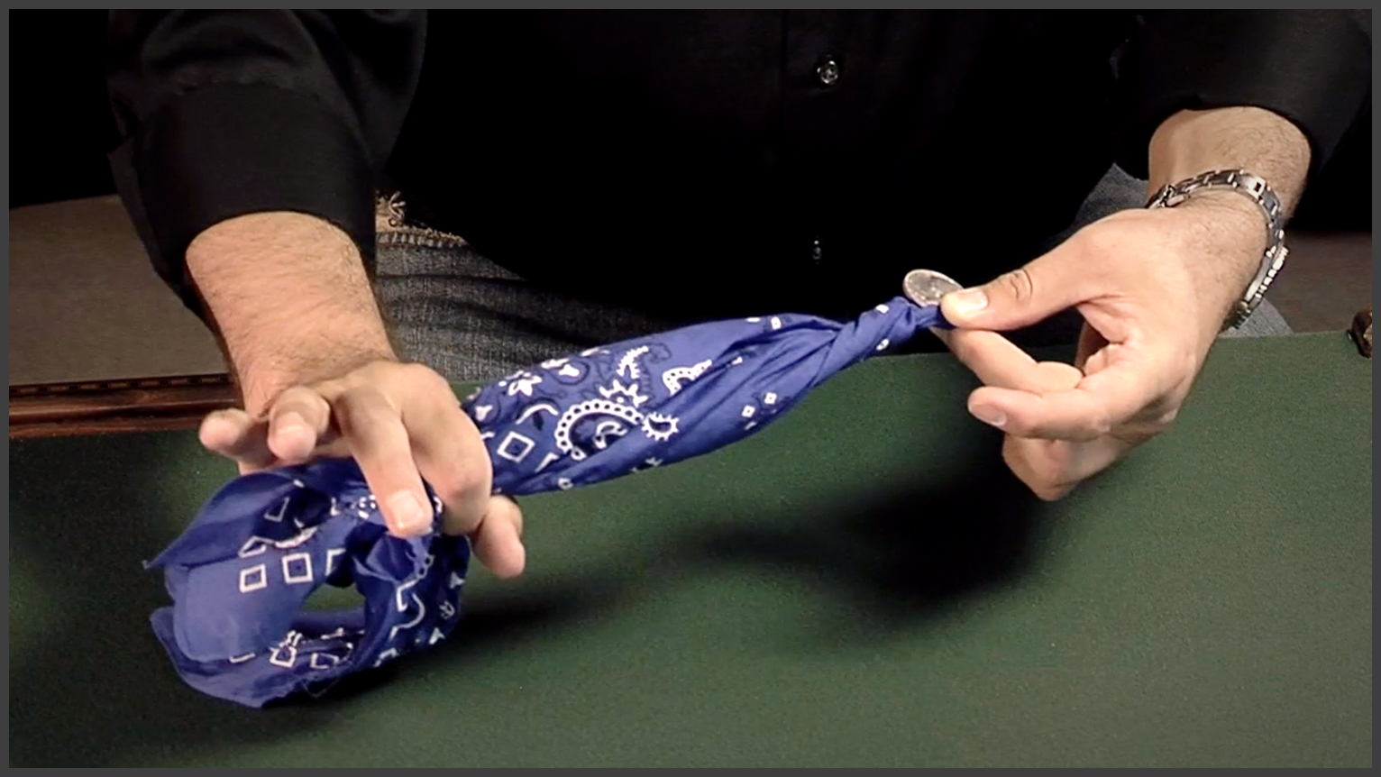 Coin Thru Handkerchief 