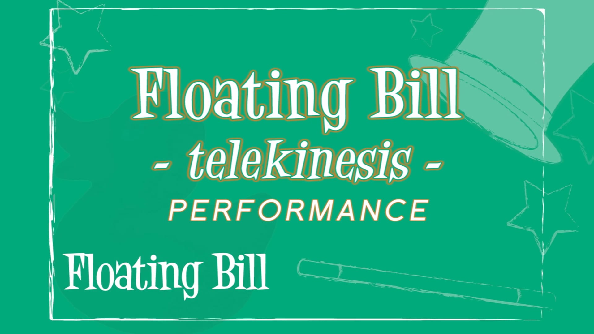 Floating Bill Telekinesis