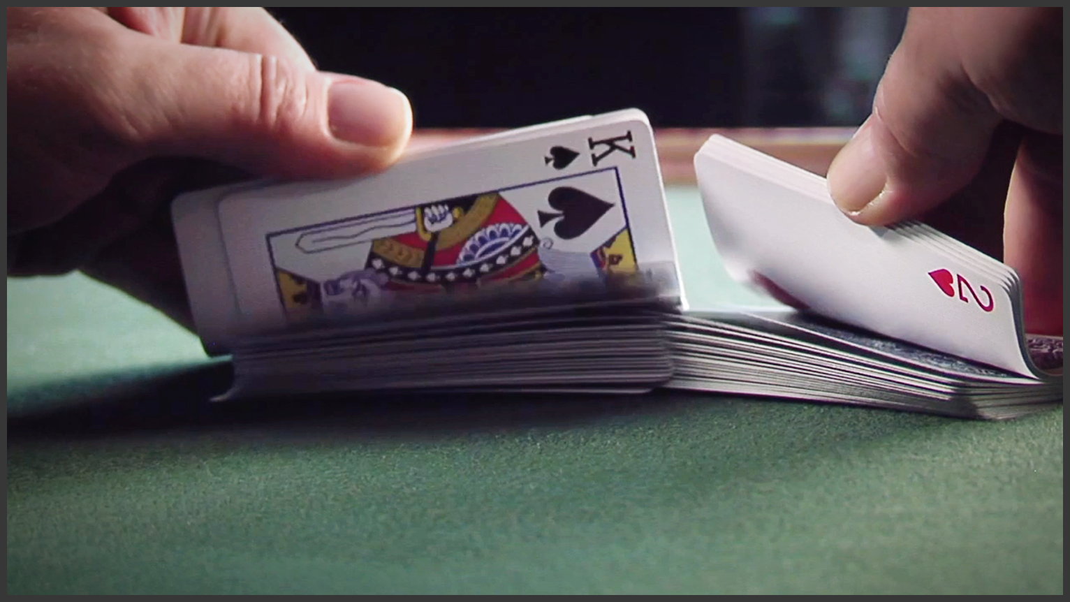 Ascertain Top Cards While Riffling & Reserve Them at Bottom 