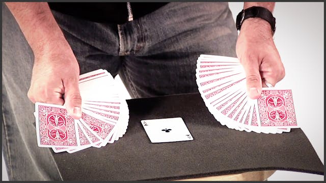 Double Fan on Table