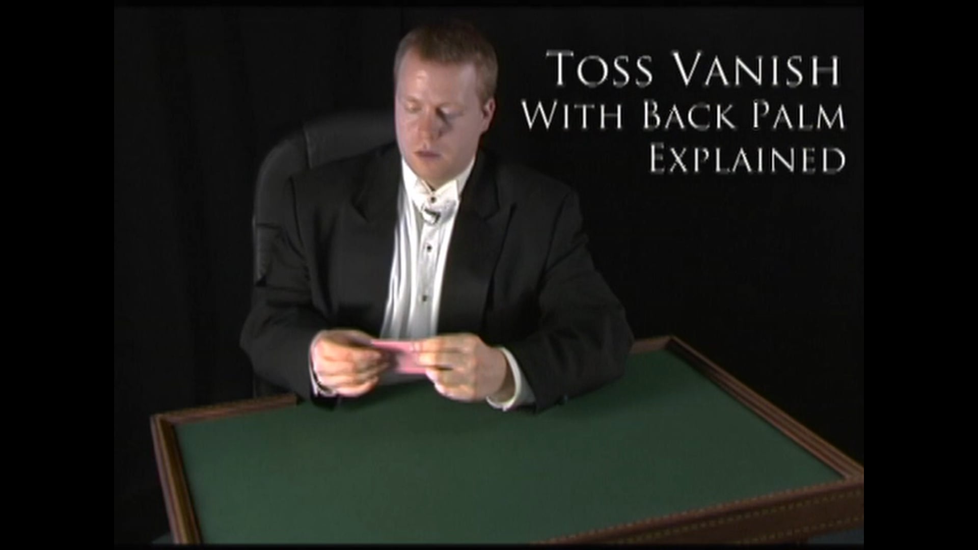 Vanishing a Card Using Back Palm 