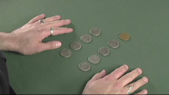 Coins Through the Table 