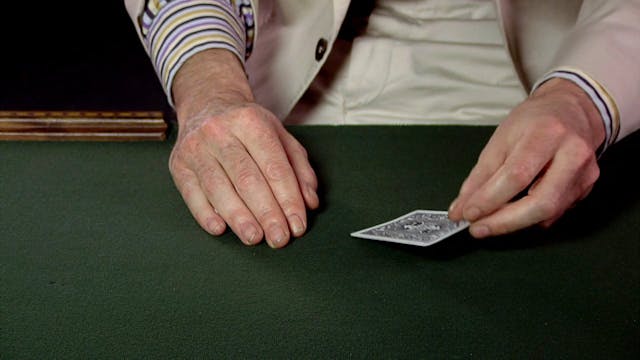 Mucking One Card