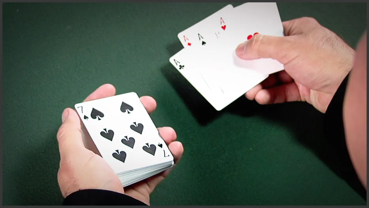 False Shuffle Overhand False Shuffle Retaining the Bottom - Master Magic Tricks