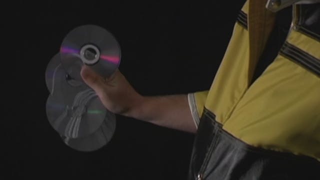 Producing a Fan of CDs 