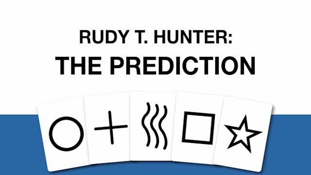 Rudy T. Hunter The Prediction