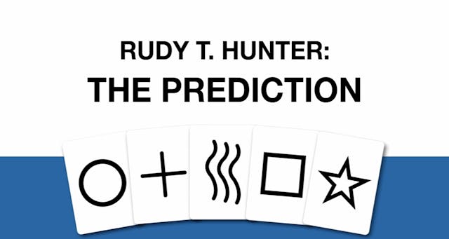 Rudy T. Hunter The Prediction