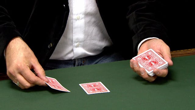 Flipping a Card onto the Deck