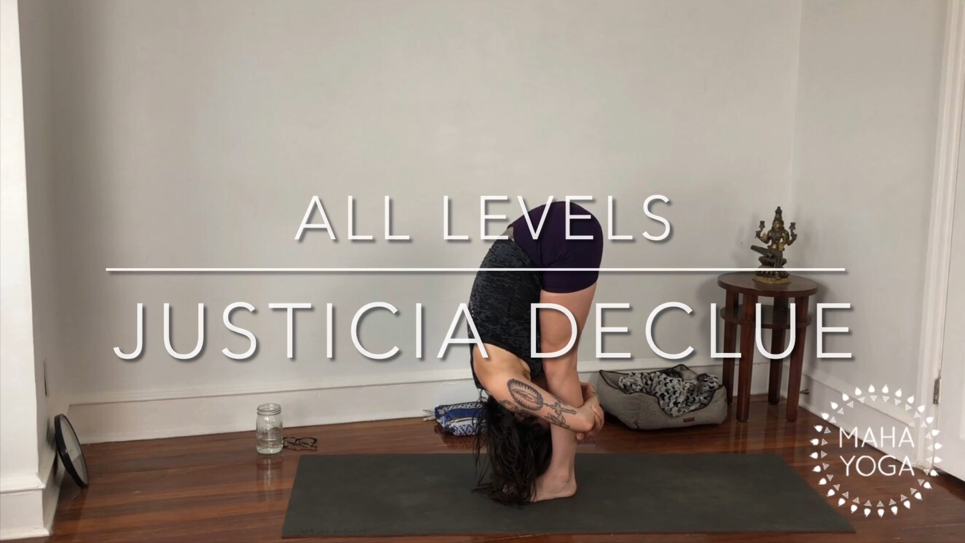45 min all levels w/ Justicia: hips & hamstrings