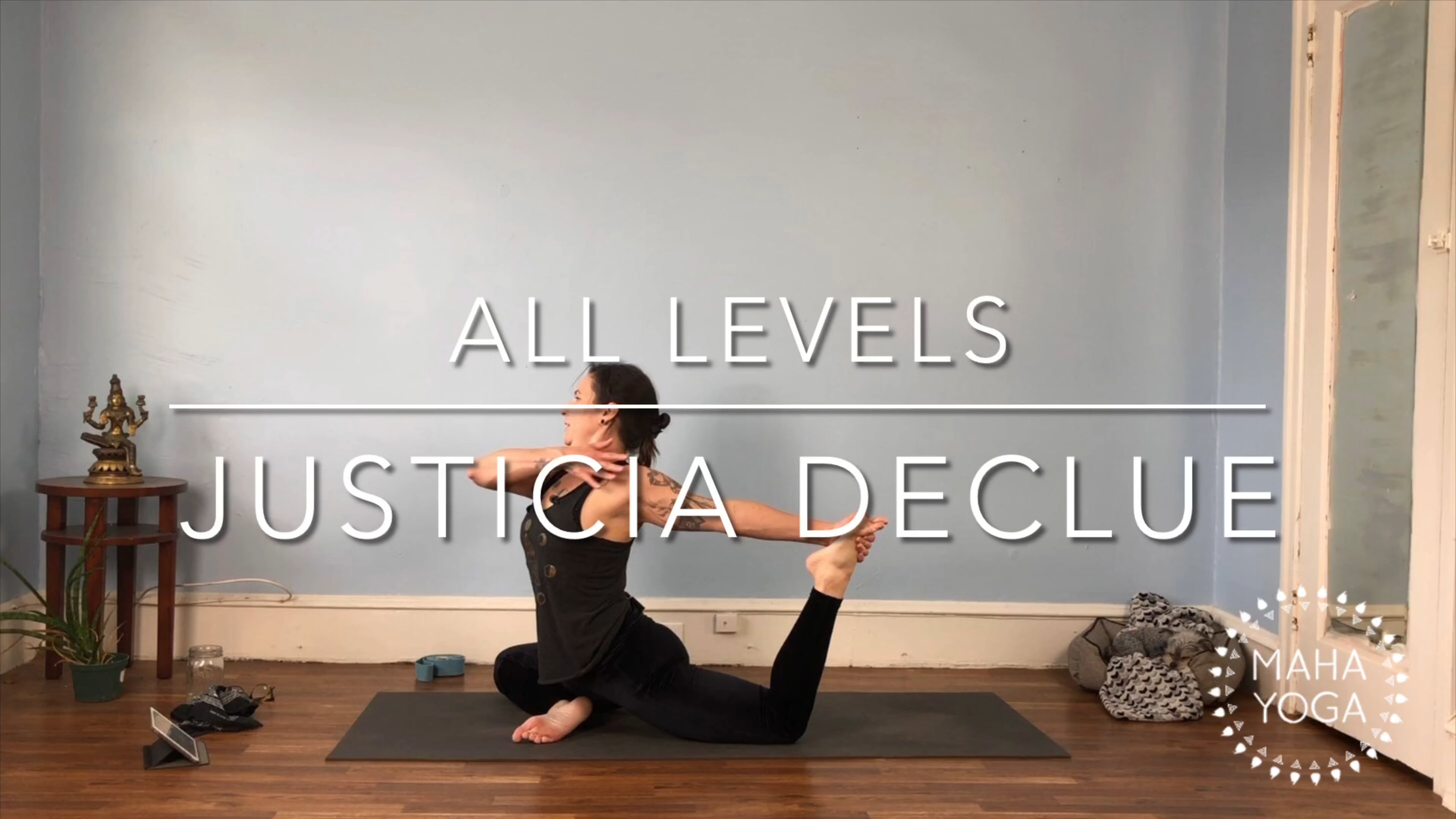 60 min all levels w/ Justicia: backbends & chest openers
