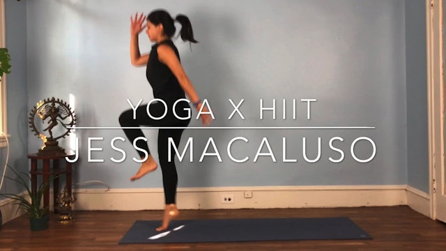 60 min yoga x HIIT w/ Jess: high intensity interval training