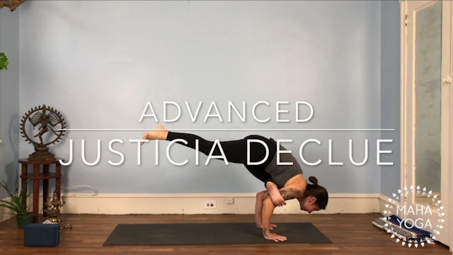 75 min advanced w/ Justicia: hip openers, arm balances, & transitions