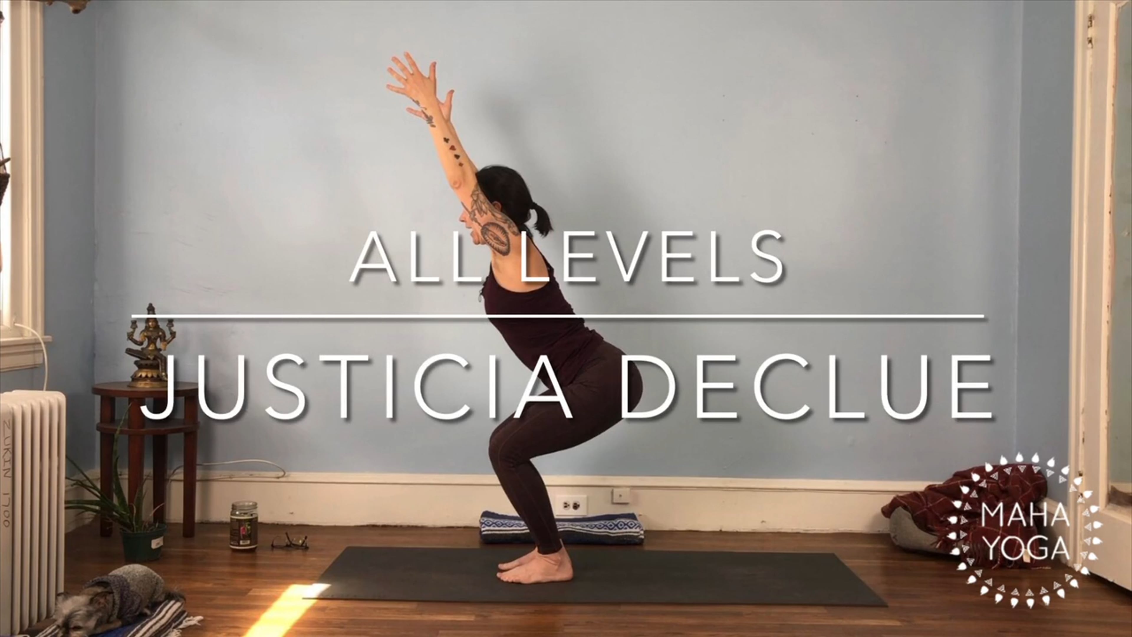 30 min all levels w/ Justicia: no weight bearing on the hands