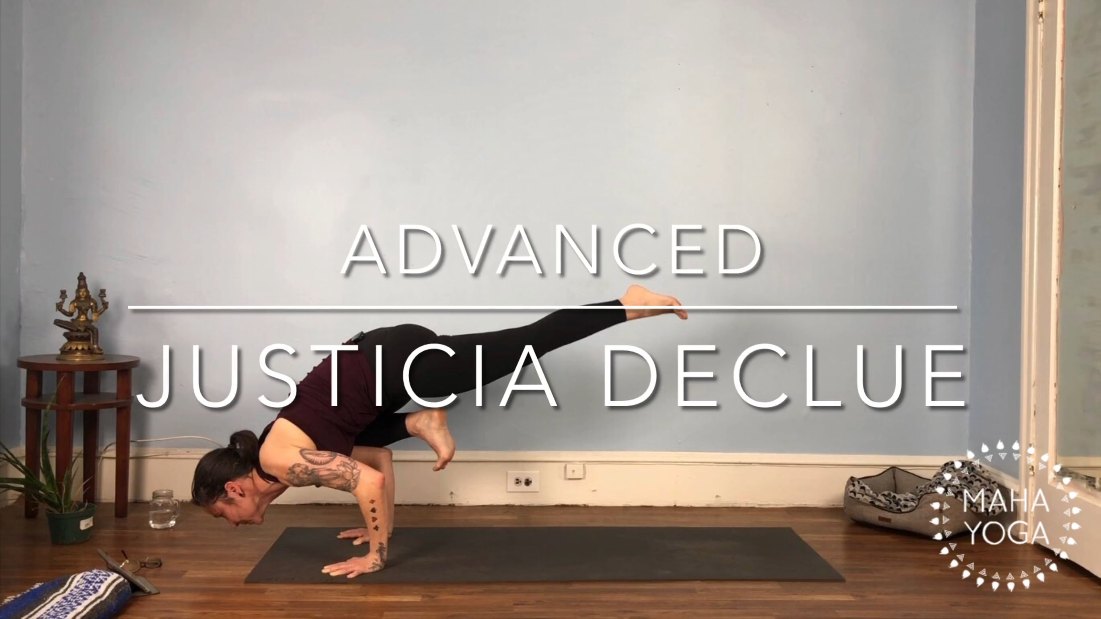 75 min advanced w/ Justicia: hips, twists & arm balances