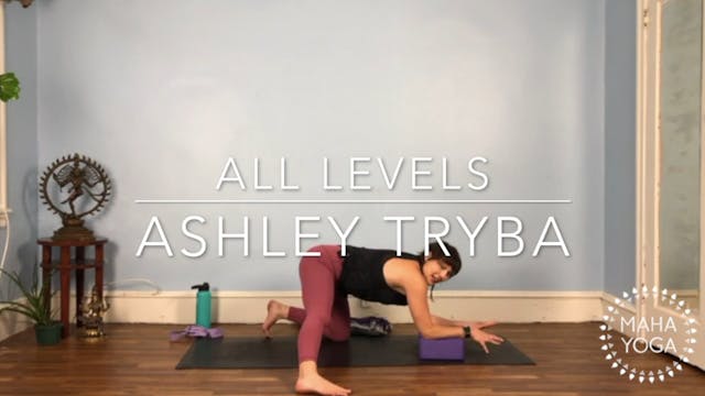 75 min all levels w/ Ashley: hip open...