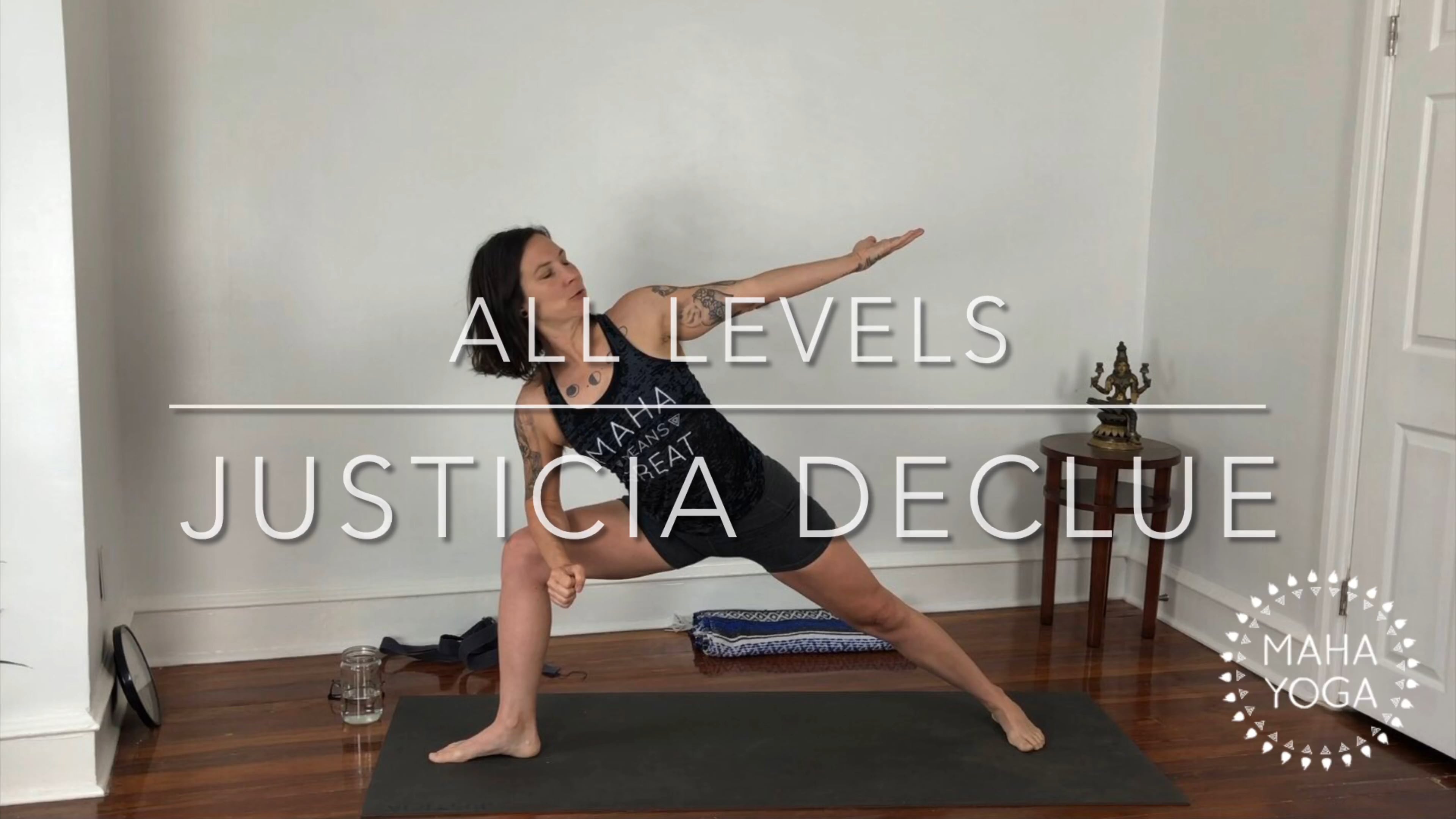 30 min all levels w/ Justicia: post swim practice