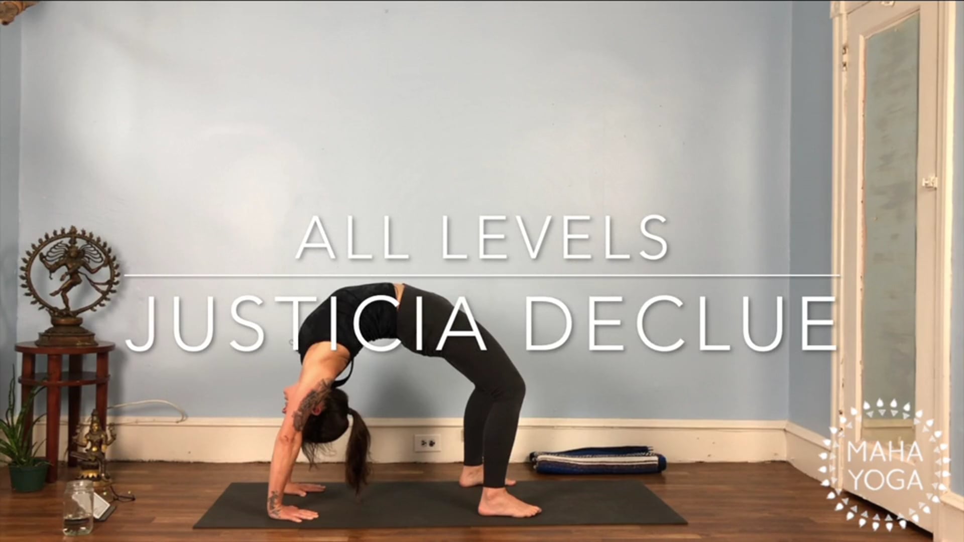 75 min all levels w/ Justicia: standing balancing & core strength