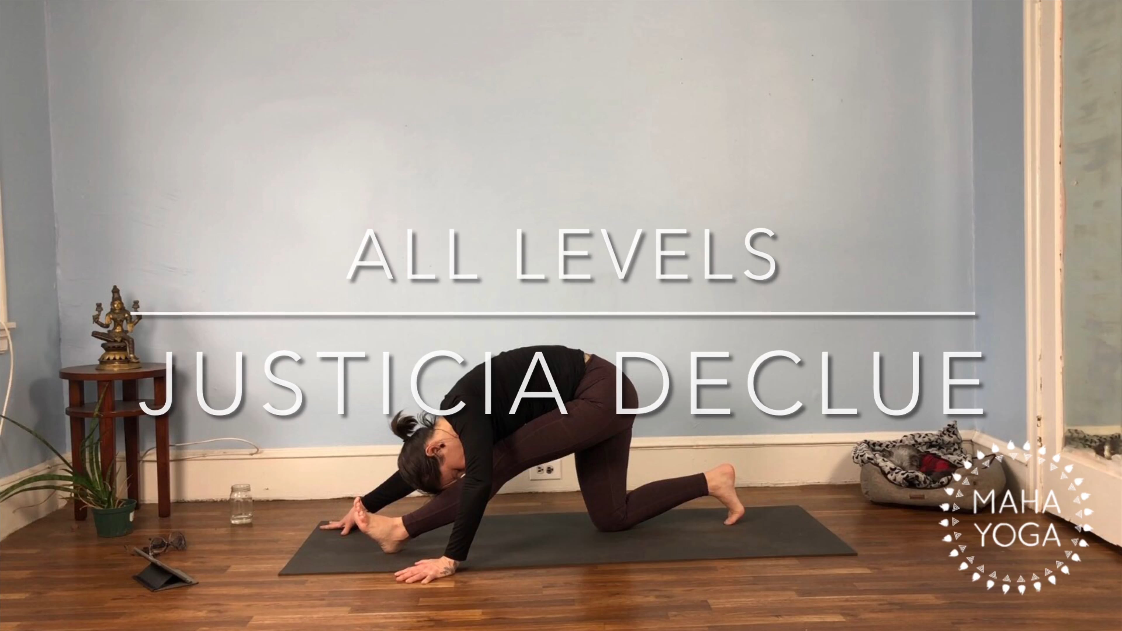60 min all levels w/ Justicia: hamstrings & twists