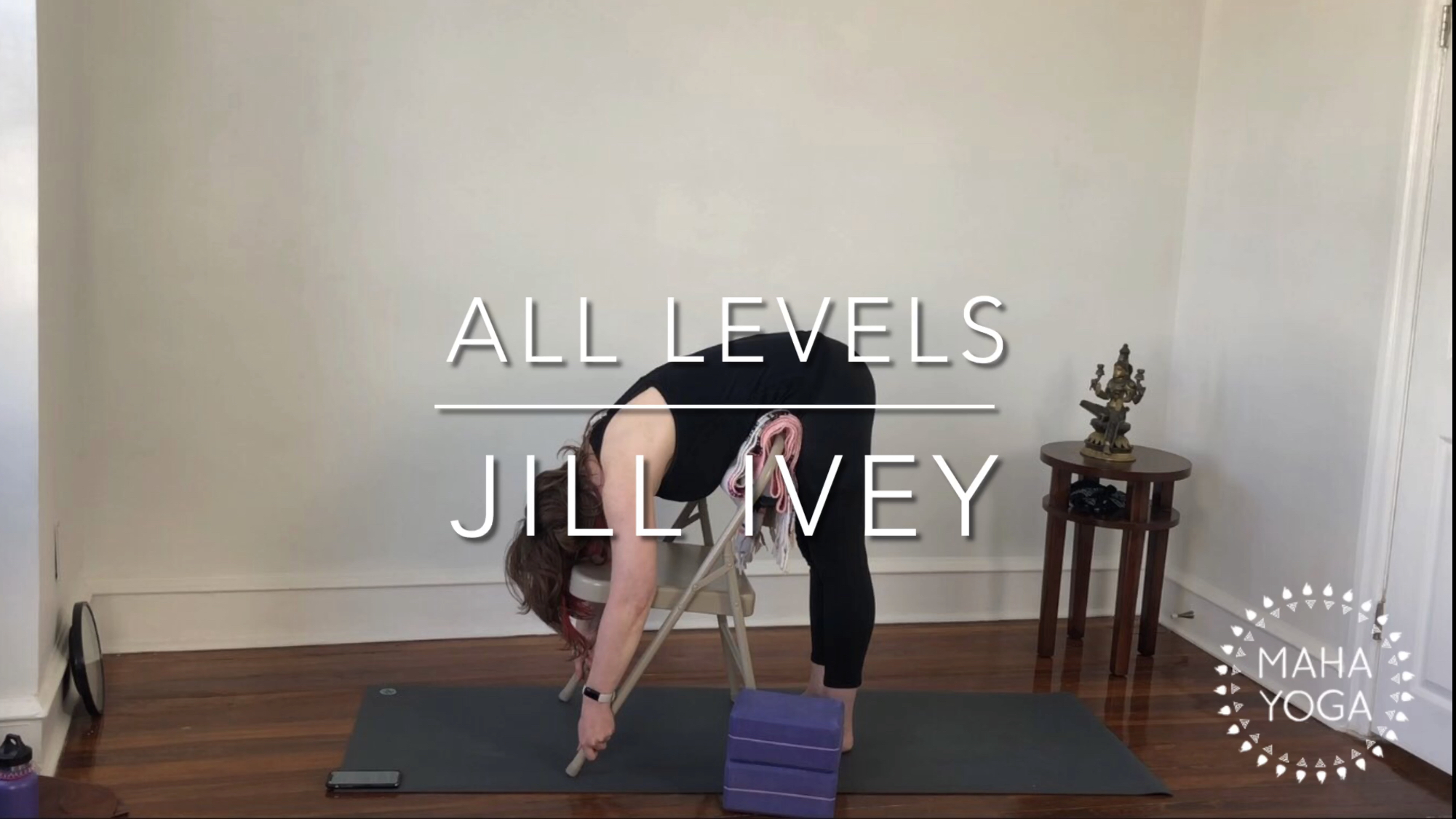 6 min all levels w/ Jill: restorative forward fold tutorial