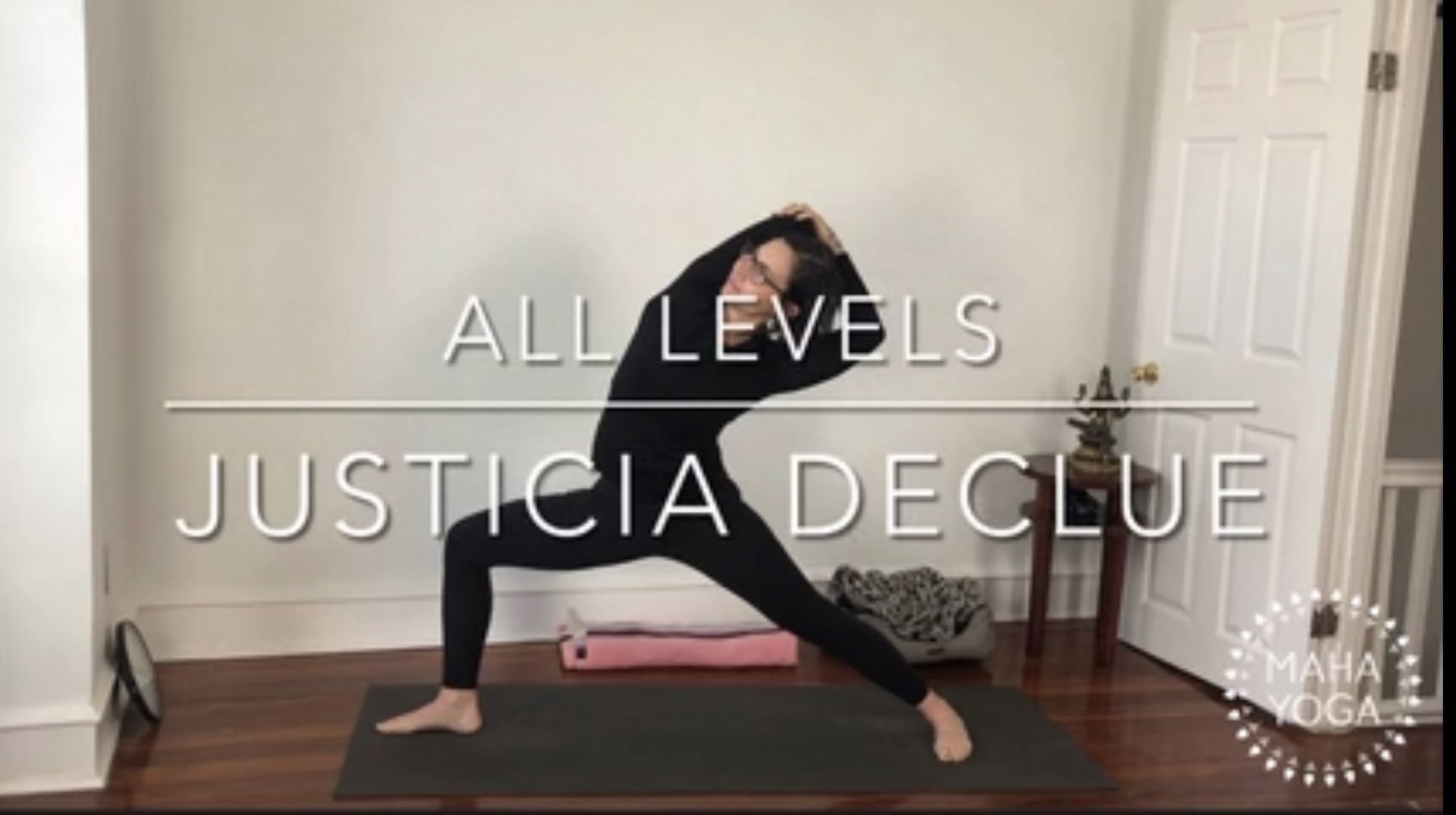 30 min all levels w/ Justicia: no weightbearing on the hands