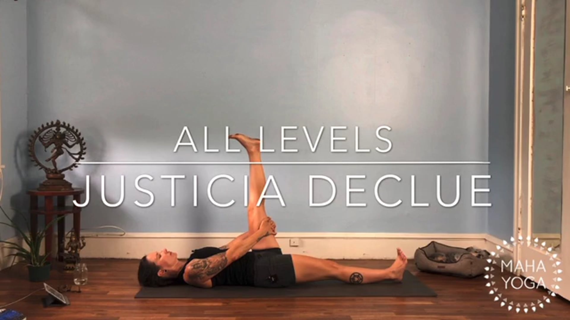 60 min all levels w/ Justicia: backbends & hamstrings