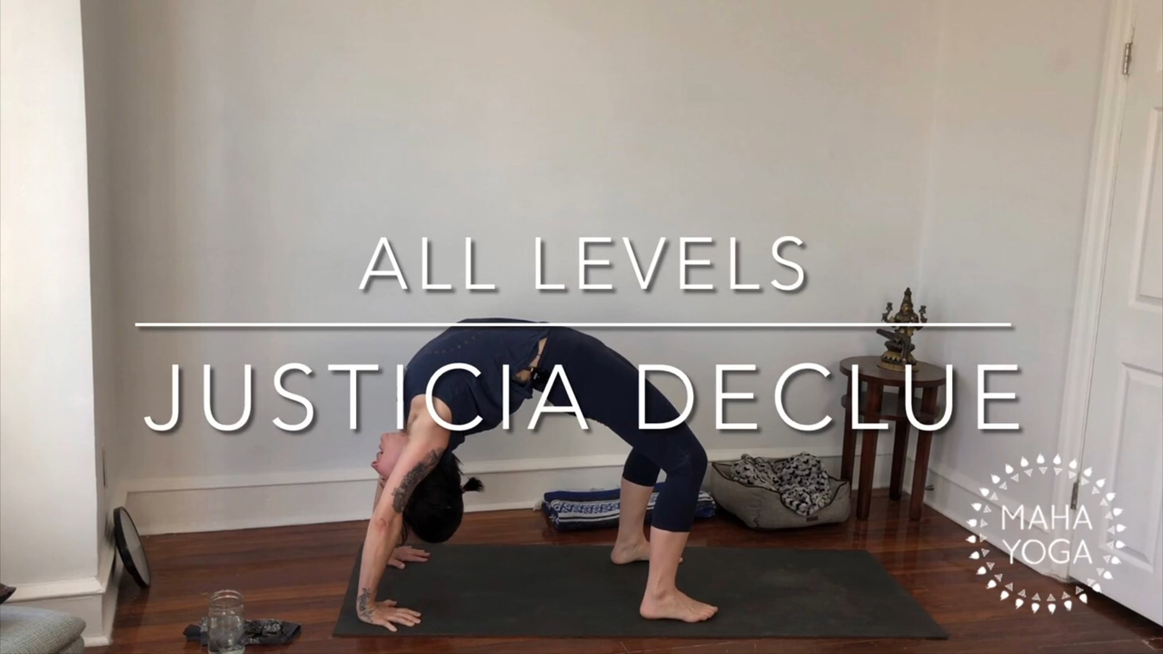 30 min all levels w/ Justicia: upward facing bow