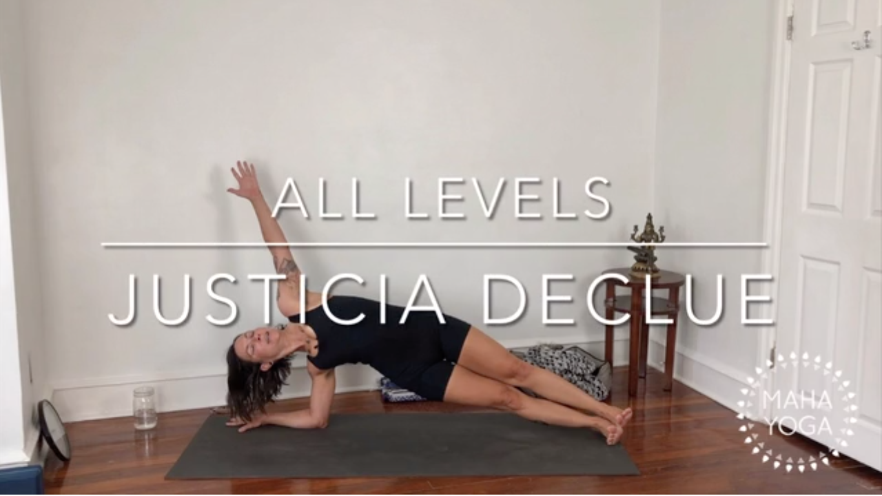 60 min all levels w/ Justicia: shoulders & chest