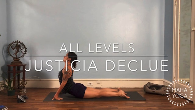 60 min all levels w/ Justicia: full spectrum, with hand & wrist stretches