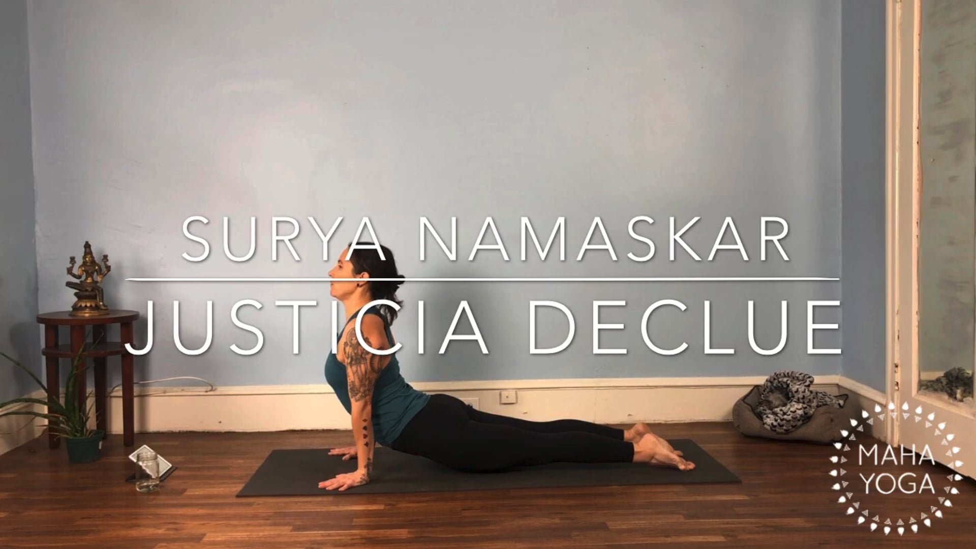 30 min all levels mini-workshop w/ Justicia: safe sun salutations