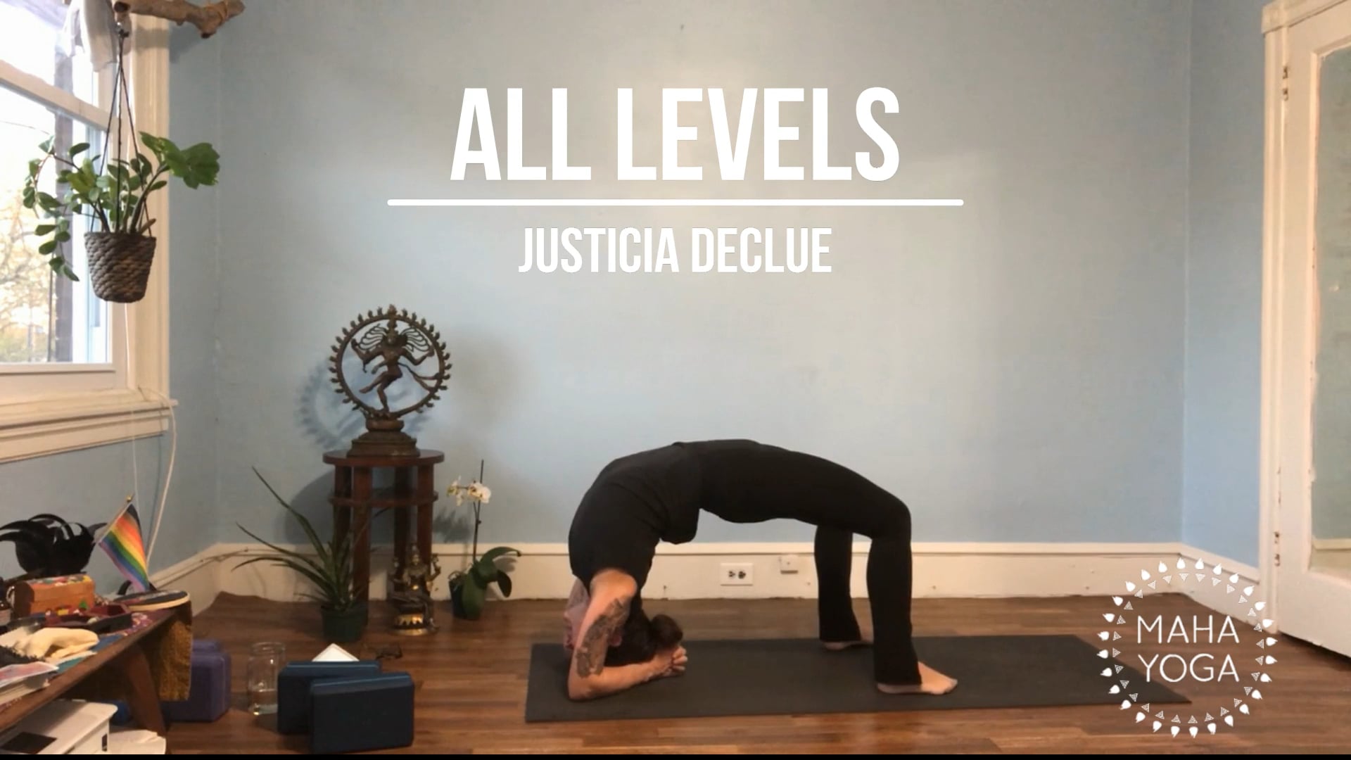 75 min all levels w/ Justicia: backbends & twists