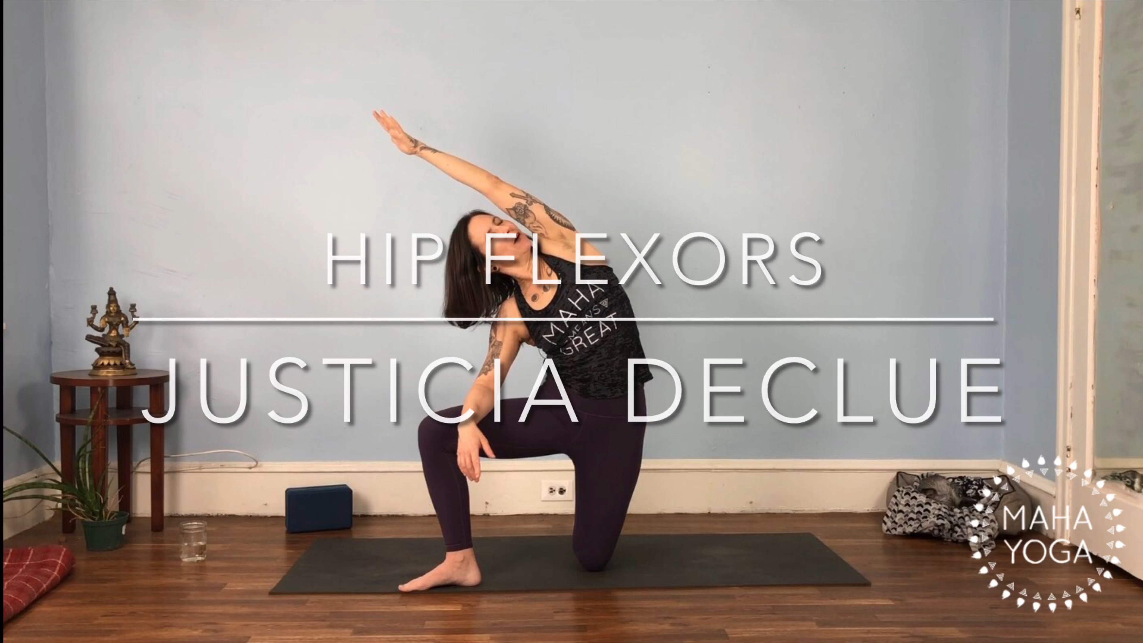 15 min all levels w/ Justicia: hip flexors