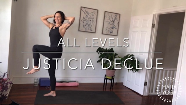 60 min all levels w/ Justicia: hips + hamstrings