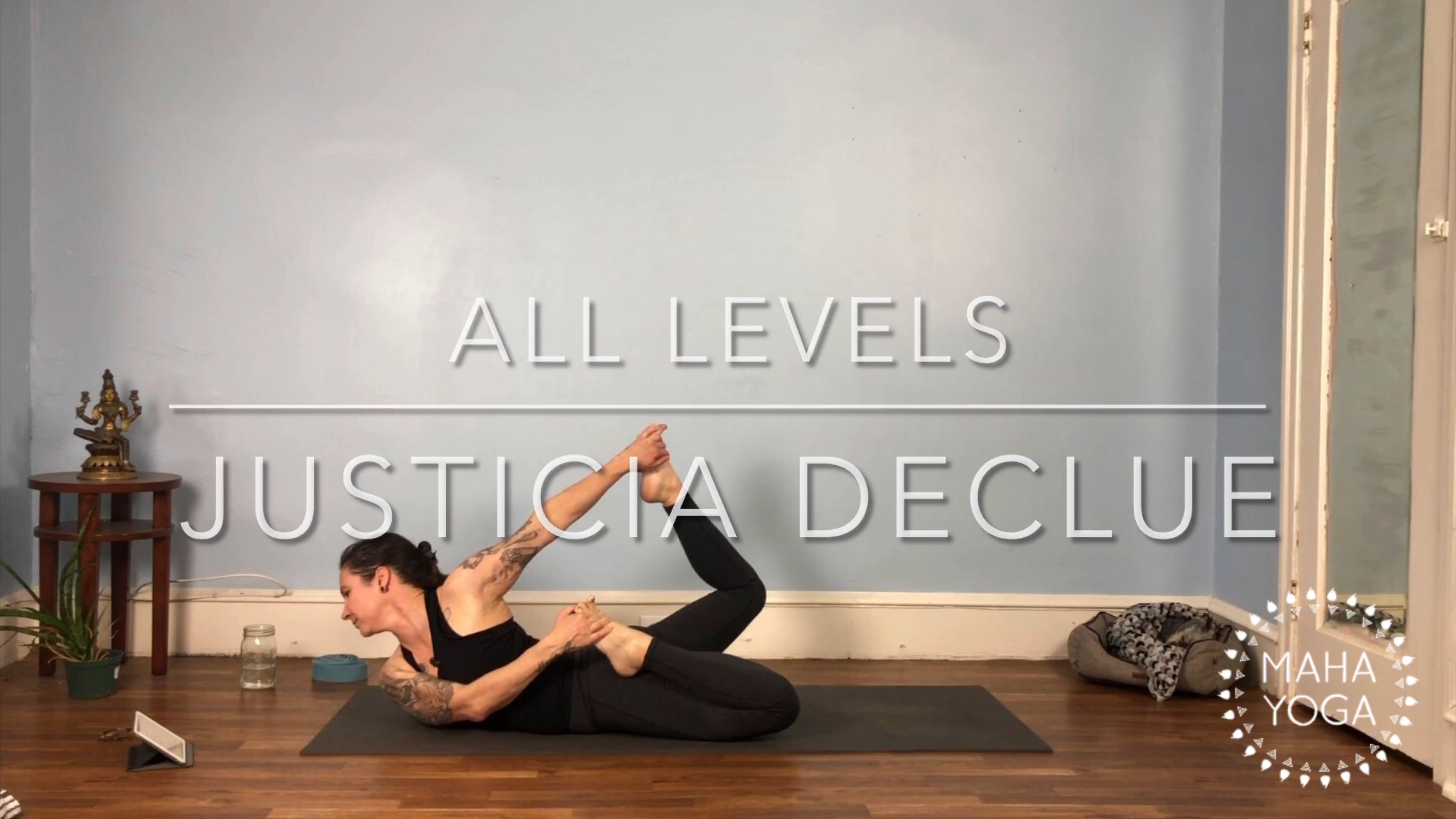 75 min all levels w/ Justicia: twists & backbends