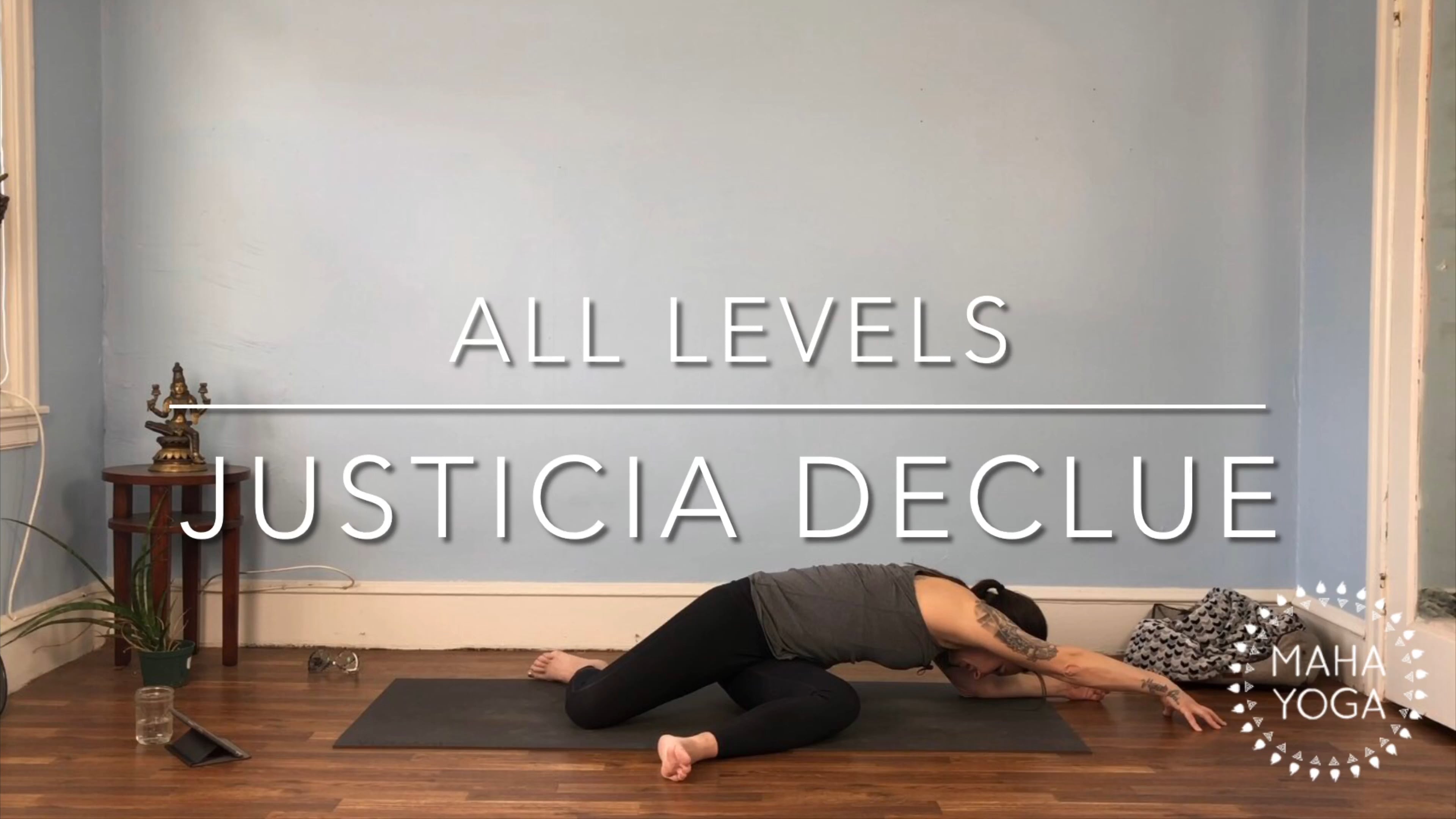 60 min all levels w/ Justicia: hip openers