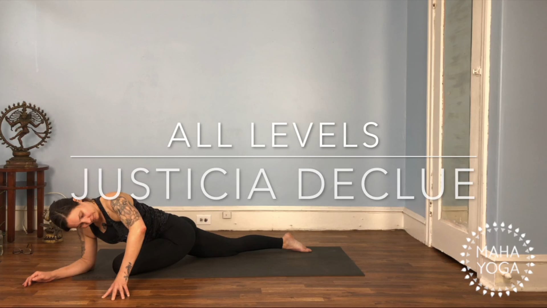 75 min all levels w/ Justicia: hip openers