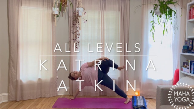 45 min all levels w/ Katrina: lots of side planks