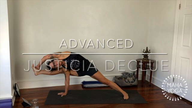 75 min advanced w/ Justicia: hamstrings, twists and side bends