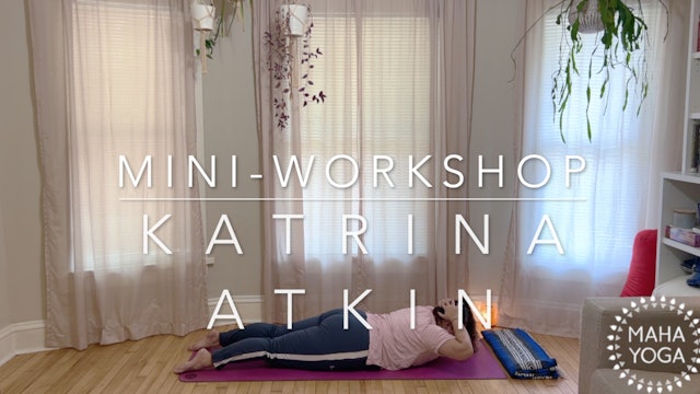 30 min mini-workshop w/ Katrina: care for tech neck