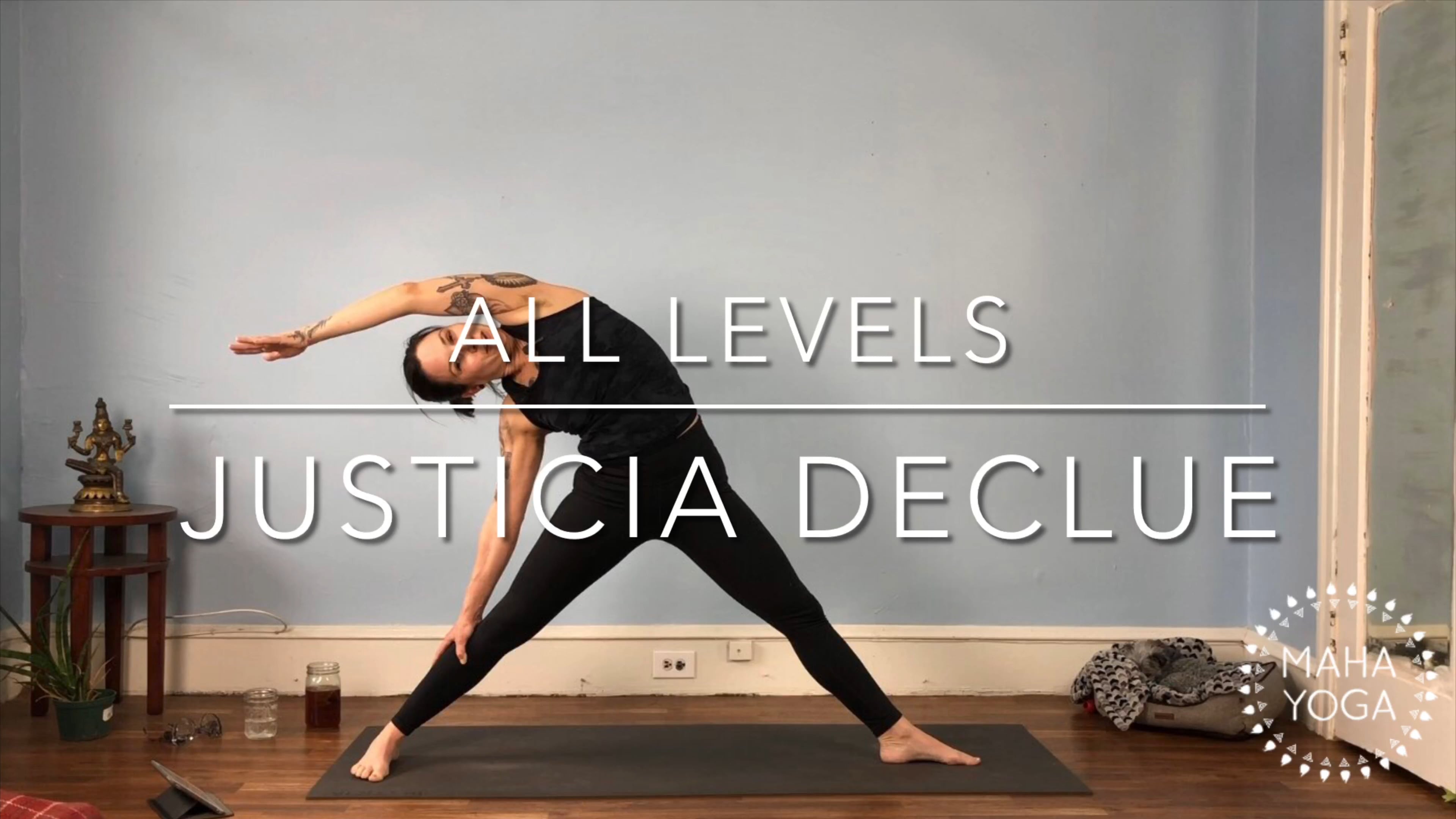 60 min all levels w/ Justicia: side bends