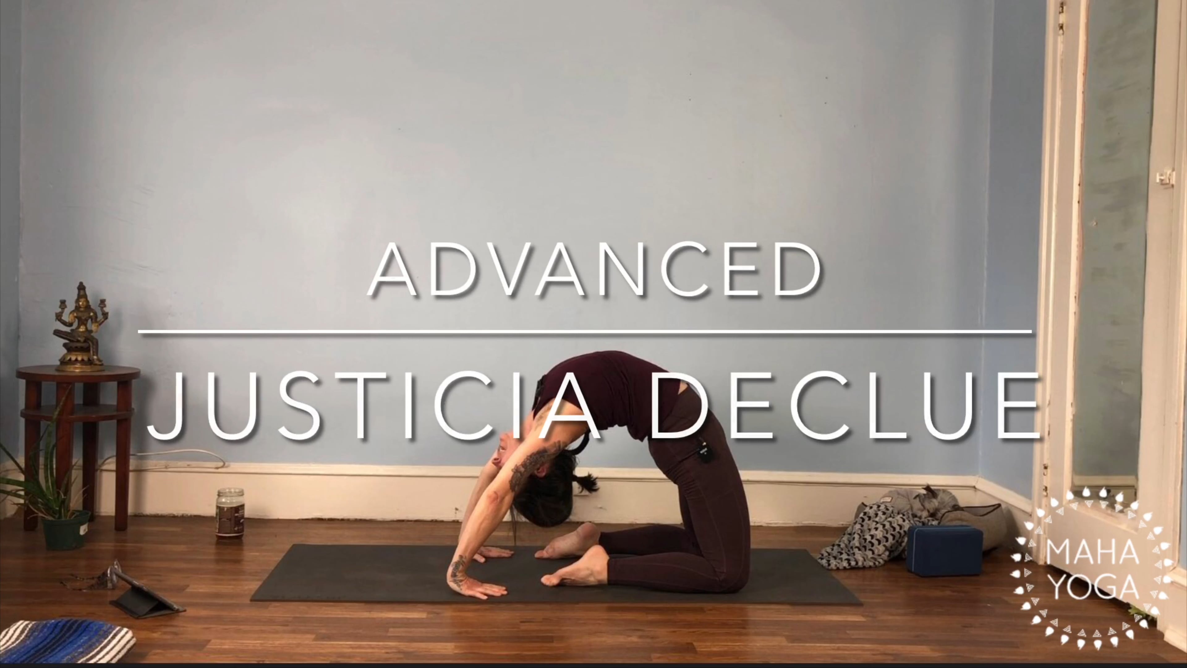 75 min advanced w/ Justicia: chest & shoulder openers