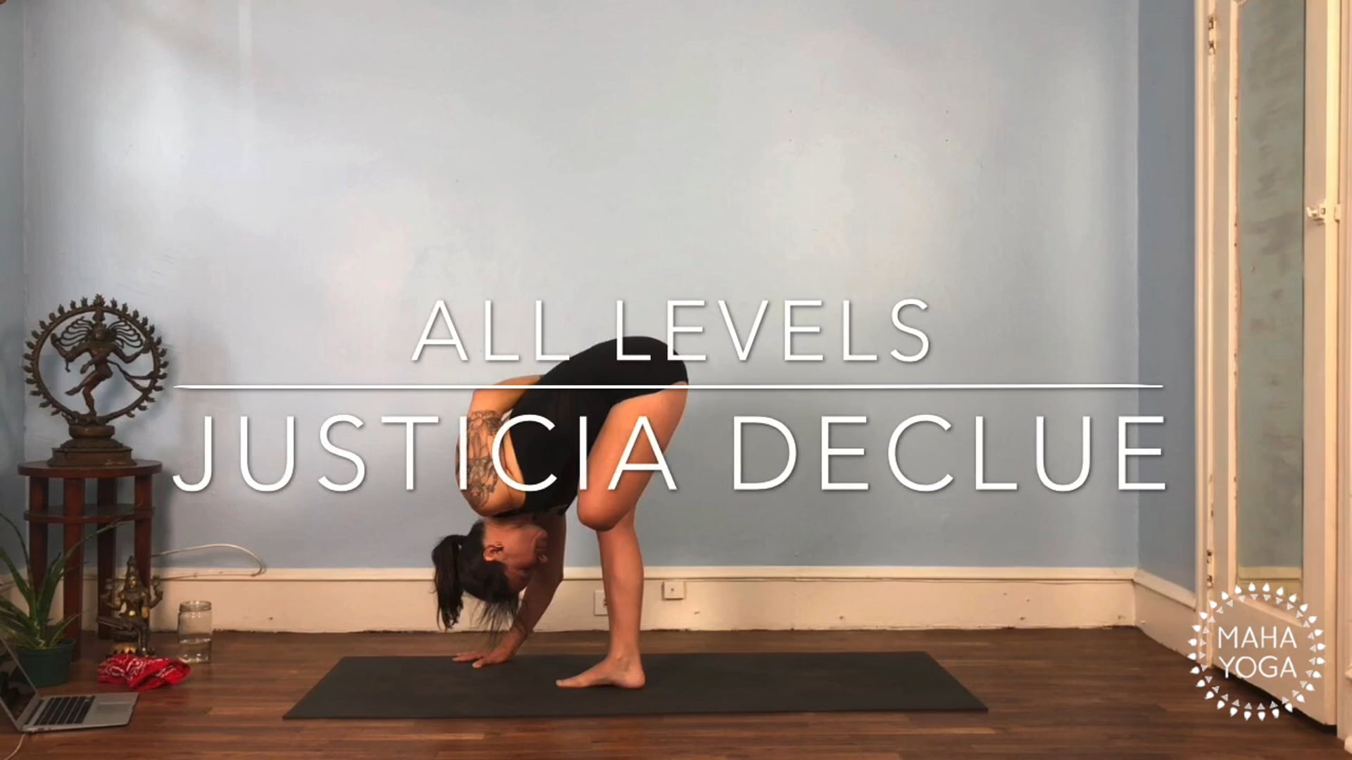 75 min all levels w/ Justicia: hip openers