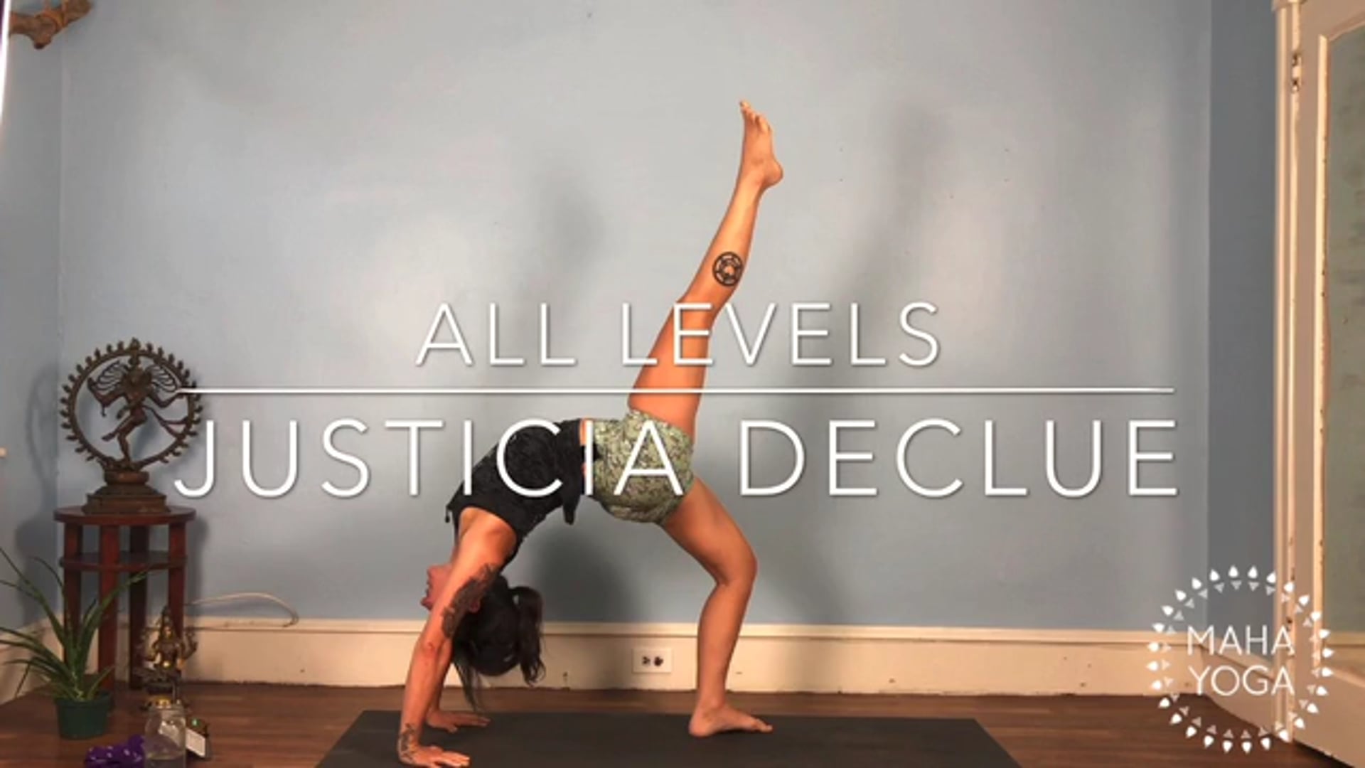75 min all levels w/ Justicia: backbends & hamstrings