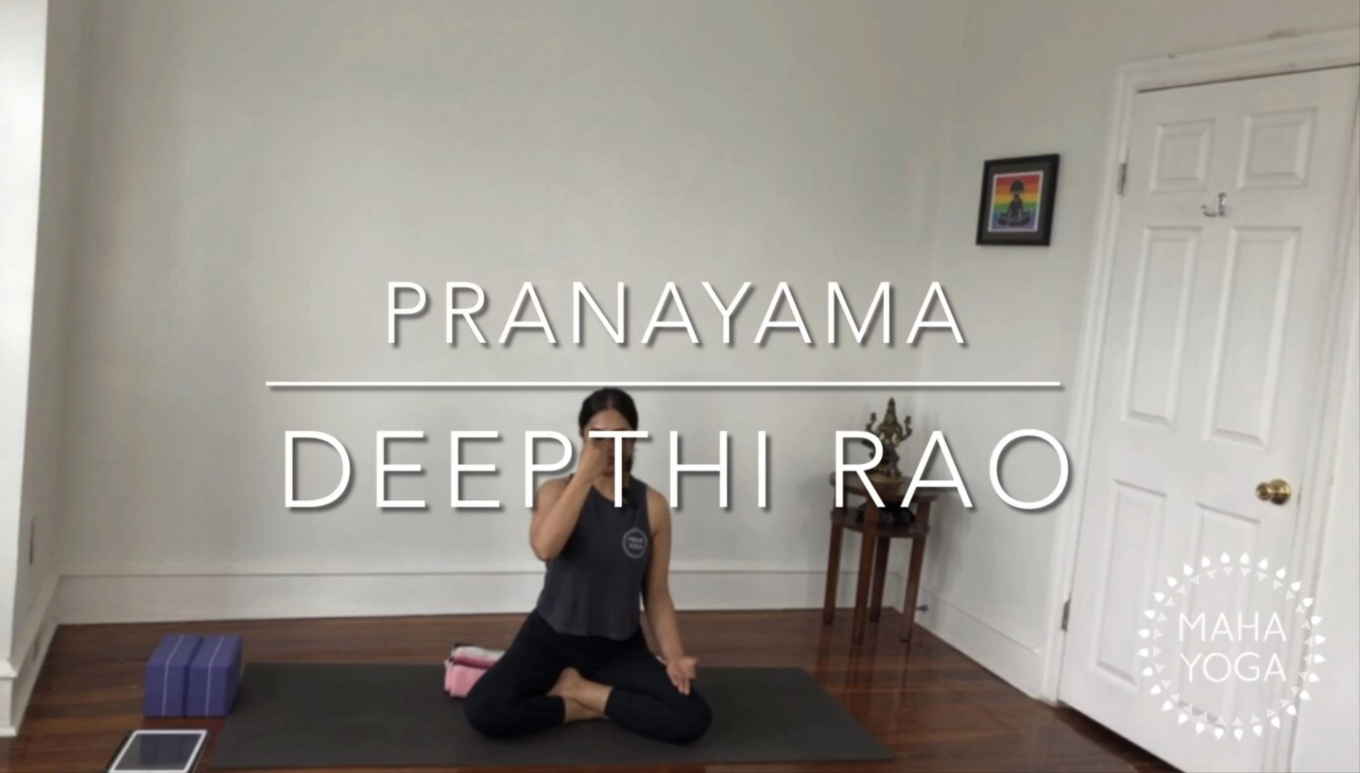 8 min pranayama w/ Deepthi: anulom vilom pranayama