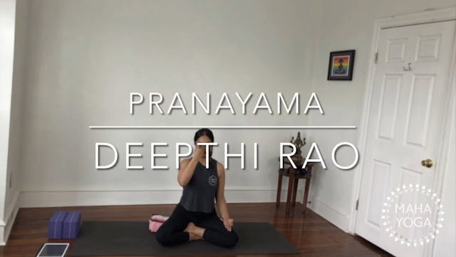 8 min pranayama w/ Deepthi: anulom vi...