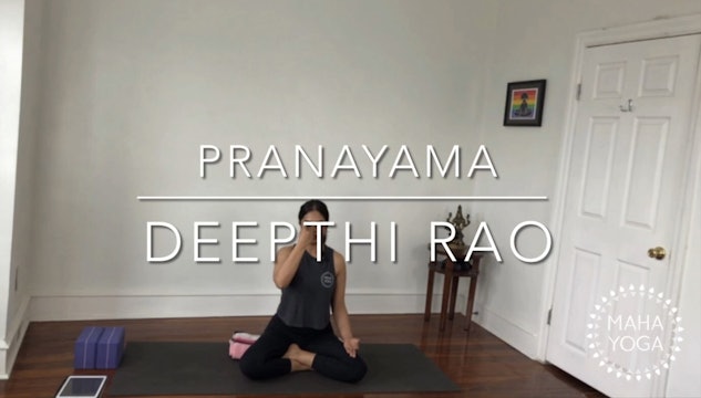8 min pranayama w/ Deepthi: anulom vilom pranayama